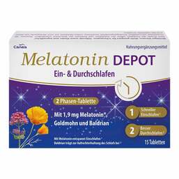 Abbildung: Melatonin Depot Ein- & Durchschlaf-Tabletten 15 St, Tabletten PZN 19264345 
