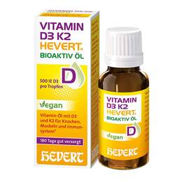 Abbildung: Vitamin D3 K2 Hevert Bioaktiv Öl 20 ml, Öl PZN 19264351
