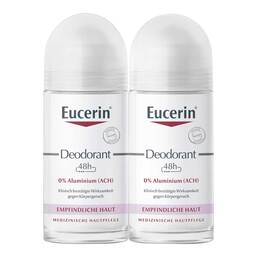 Abbildung: Eucerin Deodorant Roll-on 0% Aluminium Doppelpack 2X50 ml, Flüssigkeit PZN 19265103