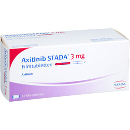 Abbildung: Axitinib STADA 3 mg Filmtabletten 56 St, Filmtabletten PZN 19266137