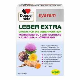 Abbildung: Doppelherz Leber Extra system Kapseln 60 St, Kapseln PZN 19267243