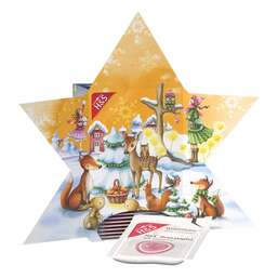 Abbildung: H&S Adventskalender Stern Filterbeutel 24 St, Filterbeutel PZN 19268001
