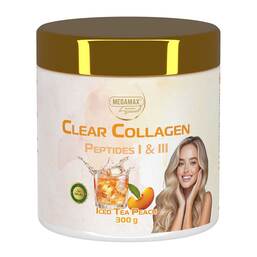 Abbildung: Collagen Clear Glow Kollagen Peptide Pfirsich Pulver 300 g, Pulver PZN 19274154