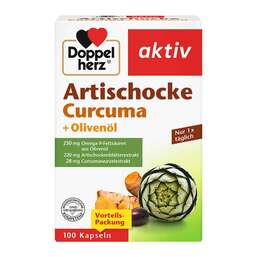 Abbildung: Doppelherz Artischocke Curcuma + Olivenöl Kapseln 100 St, Kapseln PZN 19289351