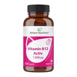 Abbildung: Vitamin B12 Activ 1000 µg hochdosiert + vegan Kapseln 120 St, Kapseln PZN 19290006