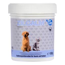 Abbildung: Zilcalm Erg.Futtermittel Pulver für Hunde / Katzen 100 g, Pulver PZN 19292488