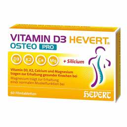 Abbildung: Vitamin D3 Hevert Osteo Pro Filmtabletten 60 St, Filmtabletten PZN 19295736