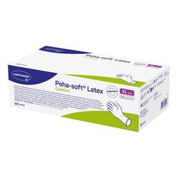 Abbildung: Peha-Soft Latex Comfort Untersuchungshandschuhe unsteril pf XL 100 St, Handschuhe PZN 19296701