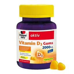 Abbildung: Doppelherz Vitamin D3 2000 I.E.Gums 40 St, Kaudragees PZN 19300319