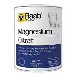Abbildung: Raab Vitalfood Magnesiumcitrat Pulver 200 g, Pulver PZN 19304234