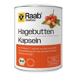 Abbildung: Raab Vitalfood Hagebutte Bio Kapseln 150 St, Kapseln PZN 19304292