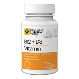 Abbildung: Raab Vitalfood Vitamin B12 + D3 Lutschtabletten 60 St, Lutschtabletten PZN 19304412