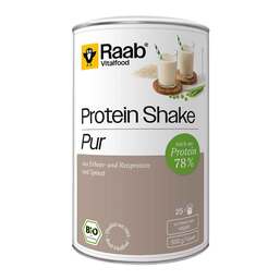 Abbildung: Raab Vitalfood Protein Shake pur Bio Pulver 500 g, Pulver PZN 19305498