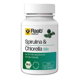 Abbildung: Raab Vitalfood Spirulina + Chlorella Bio Pulver 200 St, Tabletten PZN 19305624