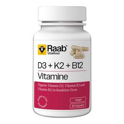 Abbildung: Raab Vitalfood Vitamin D3 K2 B12 Kapseln Kapseln, 60 St PZN 19305759