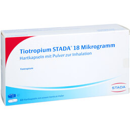 Abbildung: Tiotropium STADA 18 µg Hkp.mit Pulver zur Inh. + Inhaler 60 St, Hartkapseln mit Pulver zur Inhalation PZN 19342803