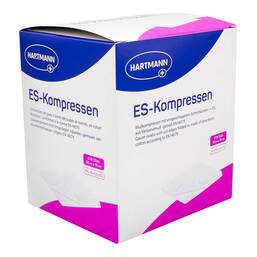 Abbildung: ES-Kompressen steril 10x10 cm 12fach Großpackung 10X10 St, Kompressen PZN 19346764