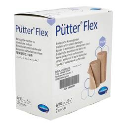 Abbildung: Pütter Flex Duo Binde 8 / 10 cmx5 m 2 St, Binden PZN 19346994