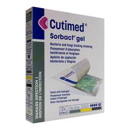 Abbildung: Cutimed Sorbact Gel Kompressen 7,5x7,5 cm 12 St, Kompressen PZN 19347137