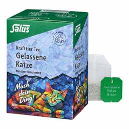 Abbildung: Krafttier Tee Gelassene Katze Bio Salus Filterbeutel 15 St, Filterbeutel PZN 19351096