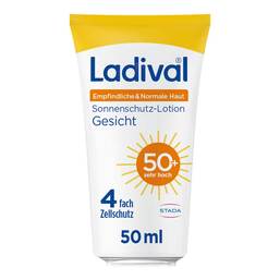 Abbildung: Ladival empfindliche Haut Lotion Gesicht LSF 50 + 50 ml, Lotion PZN 19362763