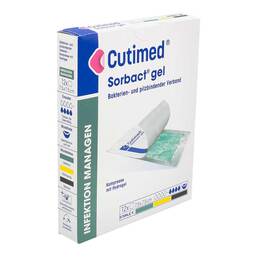 Abbildung: Cutimed Sorbact Gel Kompressen 7,5x7,5 cm 12 St, Kompressen PZN 19365187