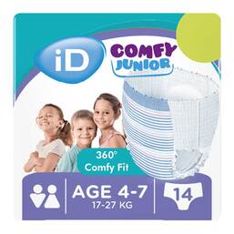 Abbildung: ID Comfy Junior 4 - 7 Jahre 17 - 27 kg 14 St PZN 19366991