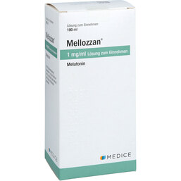 Abbildung: Mellozzan 1 mg / ml Lösung zum Einnehmen 100 ml, Lösung zum Einnehmen PZN 19373873