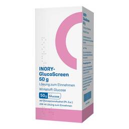 Abbildung: Inory-Glucoscreen 50 g Lösung zum Einnehmen 200 ml, Lösung zum Einnehmen PZN 19376038