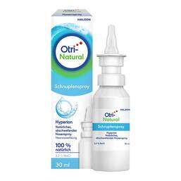 Abbildung: OtriNatural Schnupfenspray, hyperton, 2,3 % NaCl 30 ml, Nasendosierspray PZN 19378758