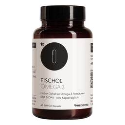 Abbildung: Fischöl Omega-3 Weichkapseln 60 St, Weichkapseln PZN 19384664