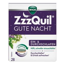 Abbildung: WICK Zzzquil Gute Nacht Tabletten 28 St, Tabletten PZN 19397425