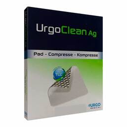 Abbildung: Urgoclean Ag Kompressen 6x6 cm steril 10 St, Verband PZN 19398494