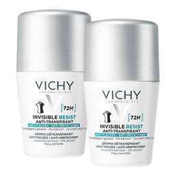 Abbildung: Vichy Deo Roll-on 72h Anti-Flecken Invisible Creme, 2X50 ml PZN 19398809