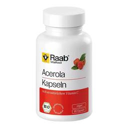 Abbildung: Raab Vitalfood Acerola Kapseln Bio 80 St, Kapseln PZN 19405107