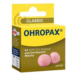 Abbildung: Ohropax Classic Wachs Vor-Ohr Stöpsel 4 St PZN 19412567