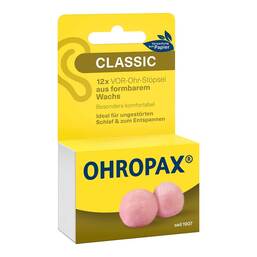 Abbildung: Ohropax Classic Wachs Vor-Ohr Stöpsel 12 St PZN 19412596
