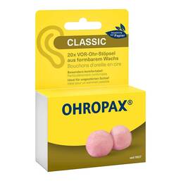 Abbildung: Ohropax Classic Wachs Vor-Ohr Stöpsel 20 St PZN 19412604