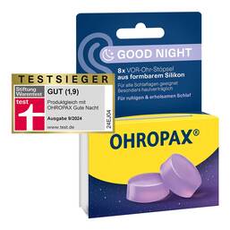 Abbildung: Ohropax Good Night Silikon Vor-Ohr Stöpsel 8 St PZN 19412656