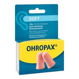 Abbildung: Ohropax soft Schaumstoff In-Ohr Stöpsel 10 St PZN 19412679