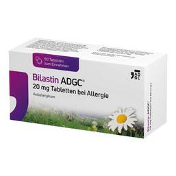 Abbildung: Bilastin ADGC 20 mg Tabletten bei Allergie 50 St, Tabletten PZN 19427474