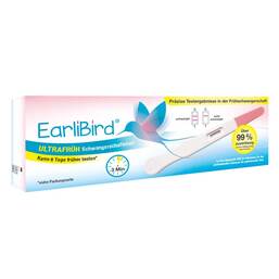 Abbildung: Earlibird Ultrafrüh Schwangerschaftstest Urin 1 St, Teststreifen PZN 19432357