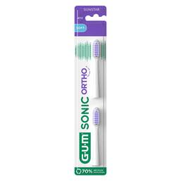 Abbildung: GUM Sonic Ortho Ersatzbürstenköpfe 2 St, Zahnbürste PZN 19436421