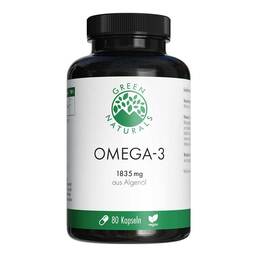 Abbildung: Green Naturals Omega-3 Kapseln 1835 mg vegan + DHA 80 St, Kapseln PZN 19449501