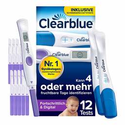 Abbildung: Clearblue Ovulation und Schwangerschaftstest Kombipackung 12 St, Kombipackung PZN 19455619