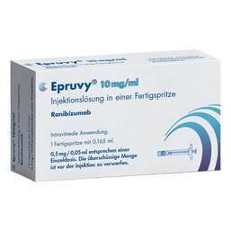 Abbildung: Epruvy 10 mg / ml Injektion -Lösung 1,65mg Fertigspritze 1 St, Injektionslösung PZN 19470381