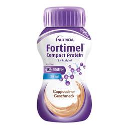 Abbildung: Fortimel Compact Protein 2.4 kcal Cappuccino 8X4X125 ml, Flüssigkeit PZN 19490596