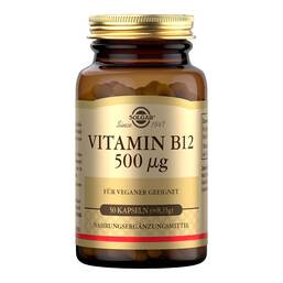 Abbildung: Solgar Vitamin B12 500 µg Kapseln 50 St, Kapseln PZN 19500886