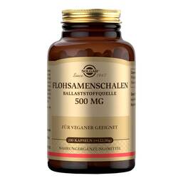 Abbildung: Solgar Flohsamenschalen 500 mg Kapseln 200 St, Kapseln PZN 19500946