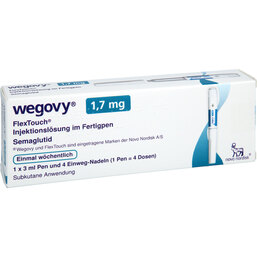 Abbildung: Wegovy 1,7 mg Flextouch Injektionslösung Fertigpen 1X3 ml, Injektionslösung PZN 19515770